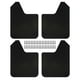 thumbnail image 3 of Paquete de 4 guardabarros, accesorios para coche, piezas exteriores universales negras, guardabarros delantero y trasero para camioneta, SUV, camión y Baoblaze  Guardabarros universales, 3 of 8