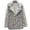 a-White57142, variant on Women's Coat Autumn Winter Dalmatian Print Fuzzy Collared Coat Long Sleeve Zipper Versatile Coat For Casual Daily Streetwear Activities Relaxed Fit Outerwear