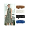 thumbnail image 4 of INSPIRE CHICLadies Faux Leather Self Tie Bowknot Wide Waist Band Sash Obi Belt for Dresses one size Royal Blue, 4 of 4