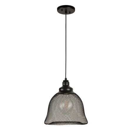 2685-01-04-Forte Lighting-Mesh - 1 Light Cage Pendant-12 Inches Tall and 11.25 Inches Wide -Traditional Installation