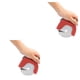 thumbnail image 1 of Injueey Picadora de rueda de pizza de acero inoxidable, rebanadora de pastel reutilizable, herramienta para cortar pan plano, cocina, panadería, rojo 2piezas Injueey CBP185437, 1 of 6