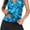 Blue Leaf, variant on ZANKLEY Womens Two Piece Tankini Swimsuit with Skirt Tummy Control Modest V Neck Ruched Bathing Suit for Beach Vacation