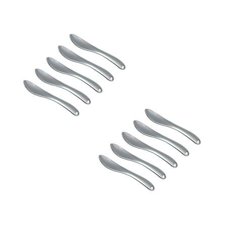 Set of 2 Lotion Spatula Beauty Scoop Moisturizing Cream Skincare Wand Silver