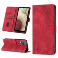 thumbnail image 1 of Compatible with Samsung Galaxy A12 Classic Embossed PU Leather Case with Card Holder Shockproof Cover, 1 of 5