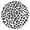 Leopard, variant on Round Tablecloth Romantic Aesthetic Floral Design, Elastic Waterproof Vinyl Table Cover with Back for Outdoor Garden Events