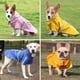 thumbnail image 2 of Chubasquero para perro con capucha, bolsillo, reflectante, ajustable, impermeable, impermeable, 2 of 8
