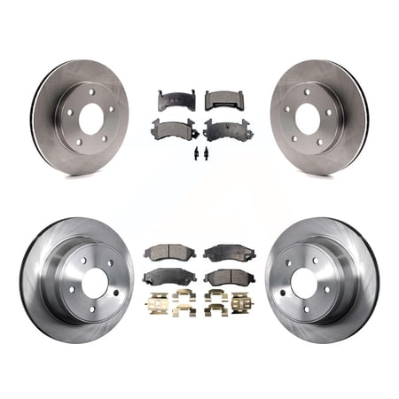 Transit Auto - Front Rear Disc Brake Rotors And Semi-Metallic Pads Kit ...