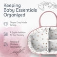 thumbnail image 2 of Organizador de pañales KiddyCare, XL, rosa (estampado floral), 2 of 6