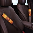 thumbnail image 3 of Chririnla Car Seat Belt Pads Shoulder Comfort Seat Belt Shoulder Pad Polyester Fabric Skin-Friendly, Suitable for SUV Van, Flaming Tiger Graphic Design, 3 of 8