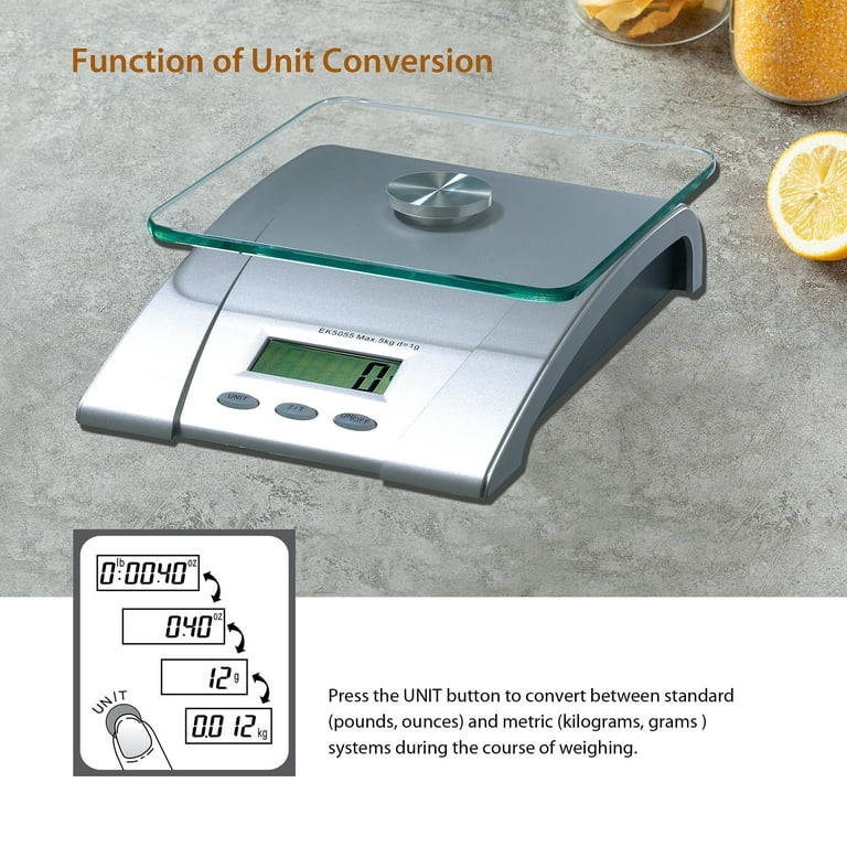 HOTO Smart Kitchen Scale, Bluetooth APP Electronic Scale, Mechanical Scale,  Food Weighing Measuring Tool, LED Digital Display