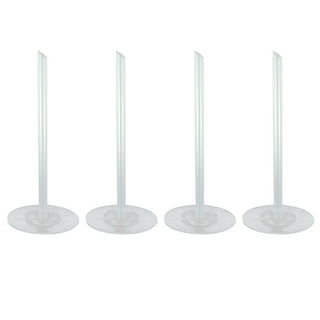 Racing Butterfly 10Pcs Cake Dowels White Plastic Cake Support Rods Round  Dowels Straws Reusable 
