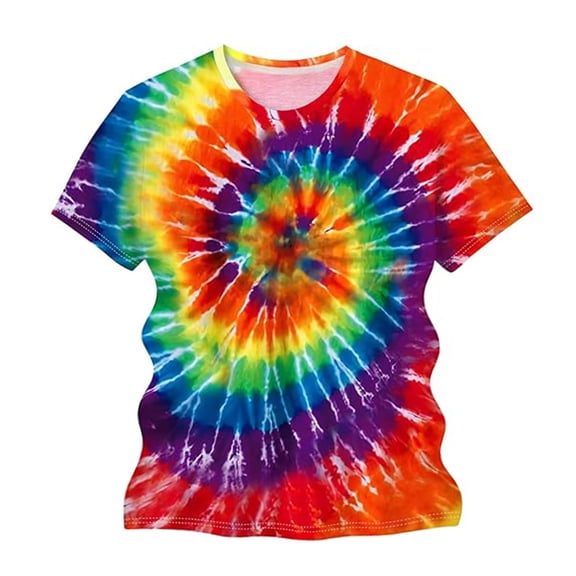 CONZONE Mens T-Shirts Short Sleeve T Shirts For Men Crew Neck Tie Dye Graphic Casual Summer Tee Tops