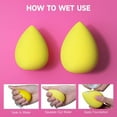 thumbnail image 2 of Huauoo 6 Pcs Makeup Sponges Set, Makeup Sponges for Foundation, Latex Free Beauty Sponges, Multiple Colors, 2 of 7