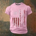 thumbnail image 2 of 250Th Anniversary Usa Shirt Graphic Print Short Sleeve T Shirt Casual Usa 250Th Anniversary Graphic Tees Men Pink S, 2 of 4