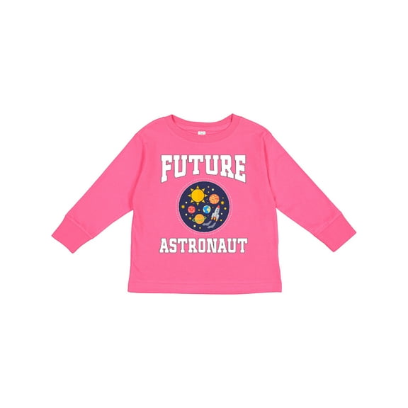Inktastic Future Astronaut Outerspace Rocket Boys or Girls Long Sleeve Toddler T-Shirt