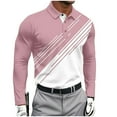thumbnail image 2 of COSFO Men Polo Shirts Quick Dry Golf Casual Graphic Long Sleeve Shirts Collared Button Slim Fit with Pocket Classic T-Shirt, 2 of 5