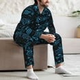 thumbnail image 7 of Cauagu Spacecraft Print Men's Long-Sleeve Pajama Set,Soft Button-Front 2Pjs for Men Long Sleeve Men’s Sleepwear-X-Large, 7 of 7