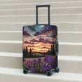 thumbnail image 6 of Hirioo Starry Night Purple Irises for Elasticity Suitcase Cover (No luggage Included) Durable Luggage Protector Fits 18-32 Inch Luggage-Small, 6 of 7