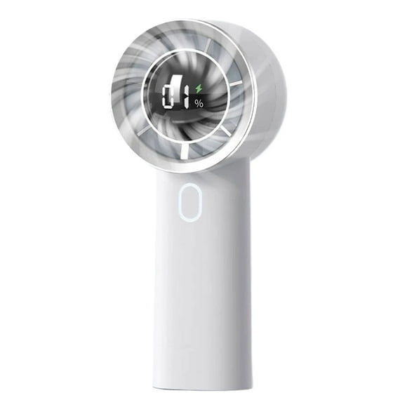 Injueey Ventilador de mano de larga duración con batería equipado con tecnología de reducción de ruido incorporada, ventilador de Electrodomésticos blanco 130