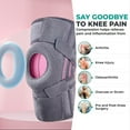 thumbnail image 4 of 1pcs Silicone Non-Slip Sports Knee Pads Shock Absorption Stabilizing Patella Open Jump Rope Knee Pads, 4 of 5