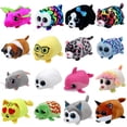 thumbnail image 2 of Ty Beanie Big Eyes Mini Muñecas Pantalla Limpiable Animales Muñecos de Peluche Dinosaurio Cocodrilo Foca Unicornio Conejo Niños Regalo de Navidad Juguete 10cm, 2 of 5
