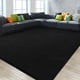 thumbnail image 2 of Alfombra Gifeas, grande, ultrasuave y moderna, 120 x 180 cm, color negro, 2 of 9