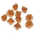 thumbnail image 2 of Juego de dados digitales de 10 piezas de varios lados para piezas de juego MTG Amarillo Zulema Juego de dados de 10 caras, 2 of 7