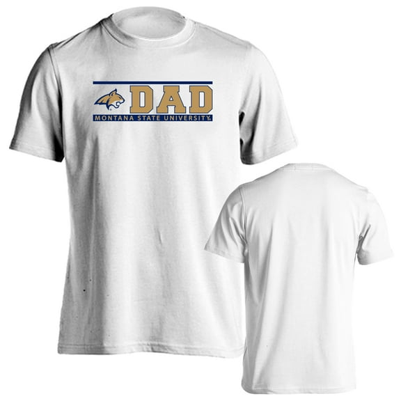 Montana State University Bobcats Dad Proud Parent Short Sleeve T-Shirt