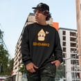 thumbnail image 2 of Breadwinner feat. a Cute Slice of Bread, Bread Lover, Baker or Bakery Owner, Black Crewneck Sweatshirt, 3XL, 2 of 2