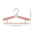 thumbnail image 2 of WHAMVOX 5 Pcs Cintre Réglable en Plastique Forme de Nuage pour Vêtements de Bébé Routine de Lessive, 2 of 8