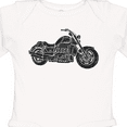 thumbnail image 4 of Inktastic Distressed Motorcycle Boys or Girls Long Sleeve Baby Bodysuit, 4 of 5