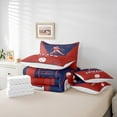 thumbnail image 6 of jejeloiu Boys Baseball Game Twin Bedding Sets 7-Piece,Chicago City Bedding Comforter Set,Red Blue White Sheet Sets For Teens Boy,Microfiber Bedroom Decor Reversible, 6 of 8