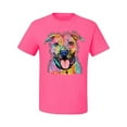 thumbnail image 3 of Dean Russo Best Dog Dog Lover Men's Graphic T-Shirt, Neon Pink, Medium, 3 of 6
