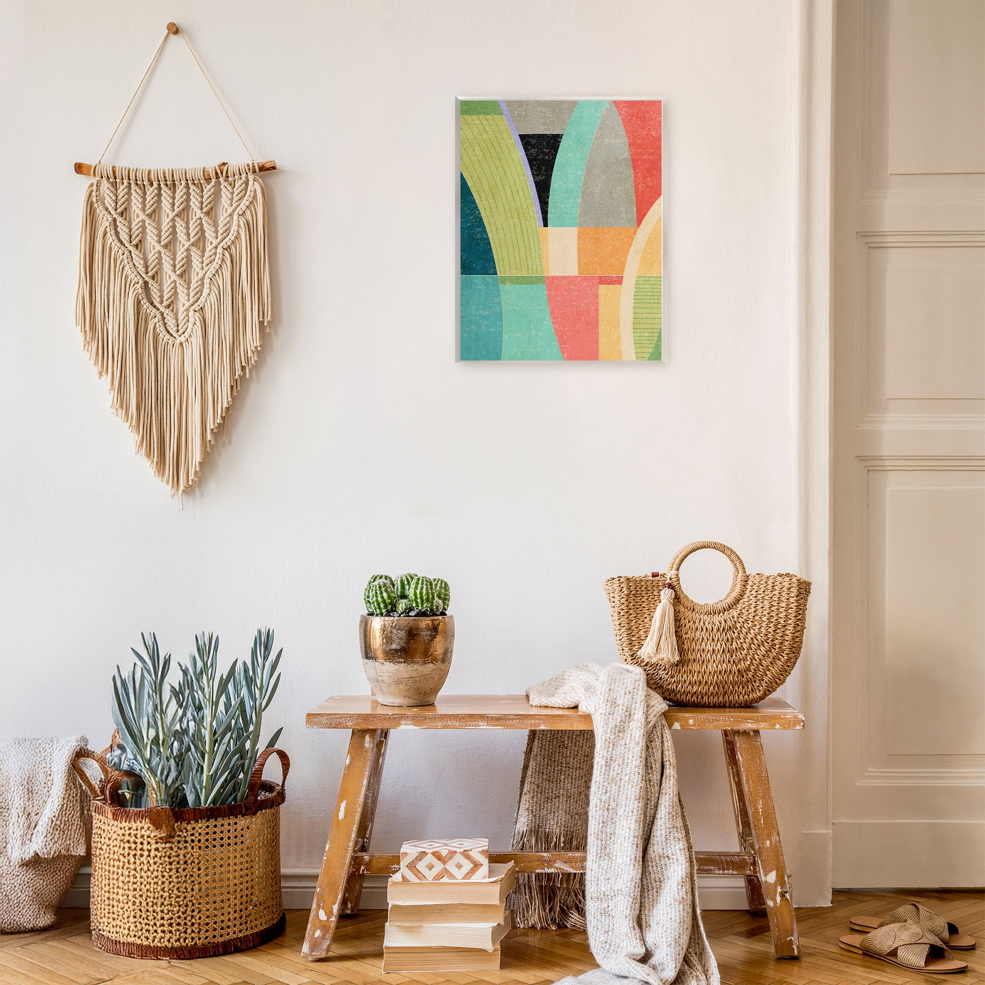 Stupell Industries Retro Geometric Archways Wall Plaque Art, design by Suzanne Nicoll