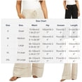 thumbnail image 7 of LIaqionyy Womens Maternity Pants Wide Leg High Waisted Adjustable Drawstring Casual Trousers with Pockets, 7 of 7