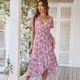 thumbnail image 4 of Women's Printed Dress Sexy Vacation Full Skirt, 4 of 4