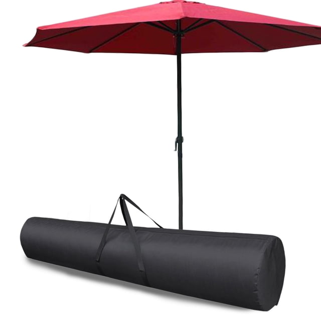 Bolsa de Almacenamiento Portátil para Sombrilla Grande, Ideal para Camping, Playa o Puestos de Playa | Impermeable y con Protección Solar, de Nailon | Negra | 150 X 38 Cm | 1 Unidad