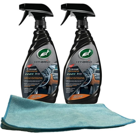 Turtle Wax Hybrid Solutions Inside Job (16 oz) Bundled with Microfiber Cloth