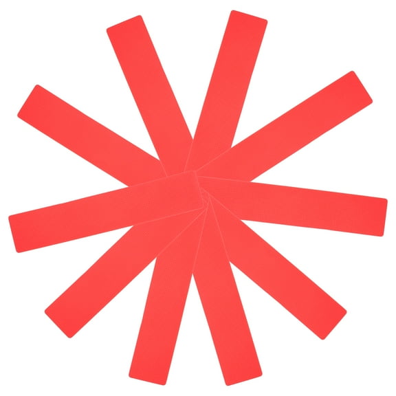 HEMOTON  10 Pcs Spot Markers Football Training Signs Cones Sports Child Red