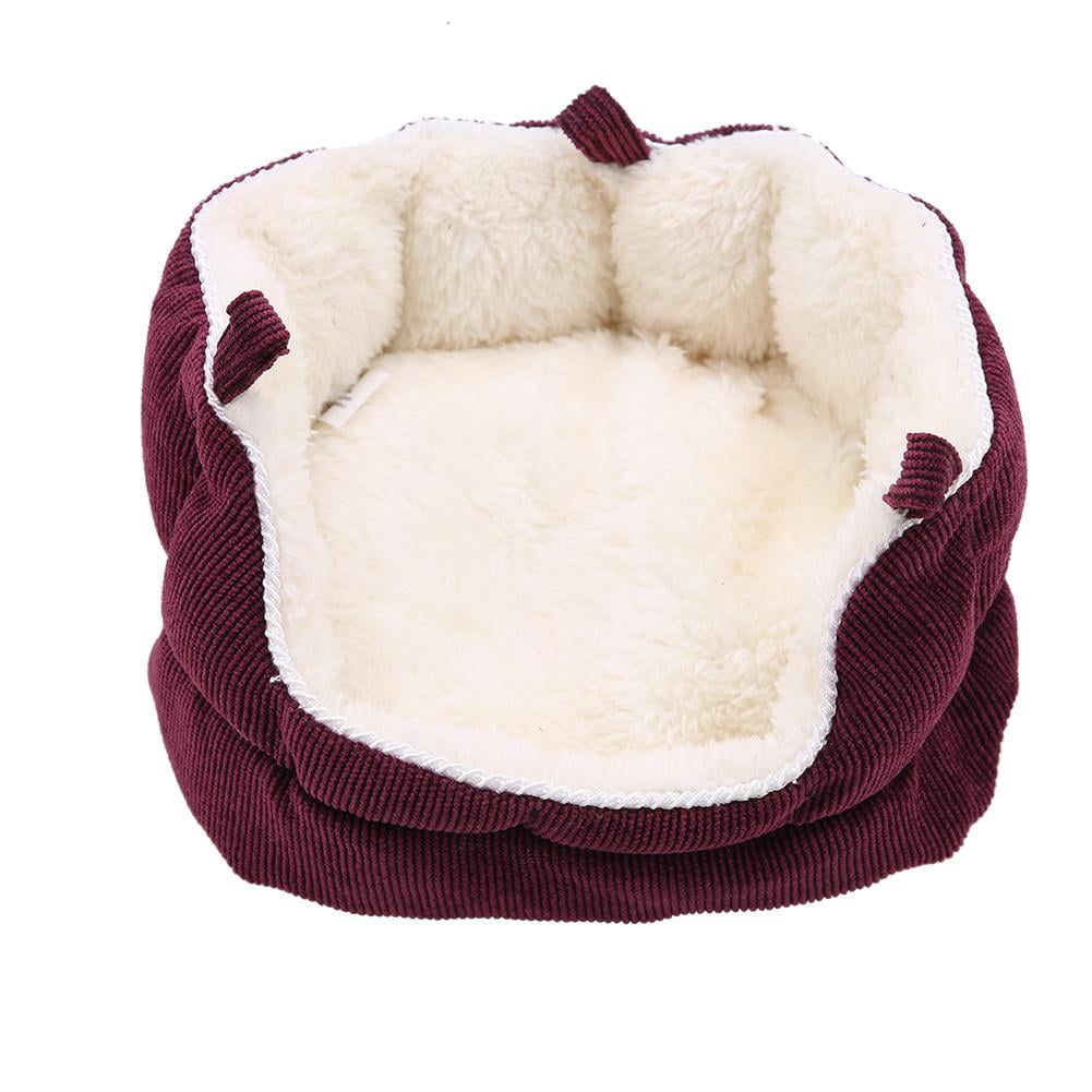 Ccdes Small Animal Winter Warm Bed House Washable Pet Nest Sofa Square