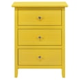 thumbnail image 5 of Nmkwnr 3 Drawer Beside Table with Handle, Nightstand for Living Room, Bedroom, Yellow, 5 of 6