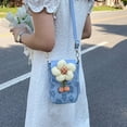 thumbnail image 4 of Crossbody Bag for Women, Wallet Bag for Women for Cell Phone, Neck Pouch Side Shoulder Bag, 12*16cm - blue, 4 of 5