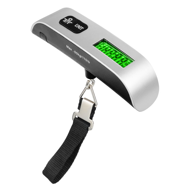 Luggage Scale Hand Scale Holds Up to 110 lb w/Temperature Sensor Tare Function Gift For Traveler 