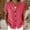 Hot Pink, variant on Women's V-Neck Short Sleeve Top, Linen Button Up Shirt Jacket with Soft Polyester Fabric, Casual Blouse for Spring Summer Fall Daily Wear, 2026 Limited-time Offer