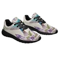 thumbnail image 6 of Hummingbird Flower Shoes Sneakers Black Size 8.5, 6 of 7