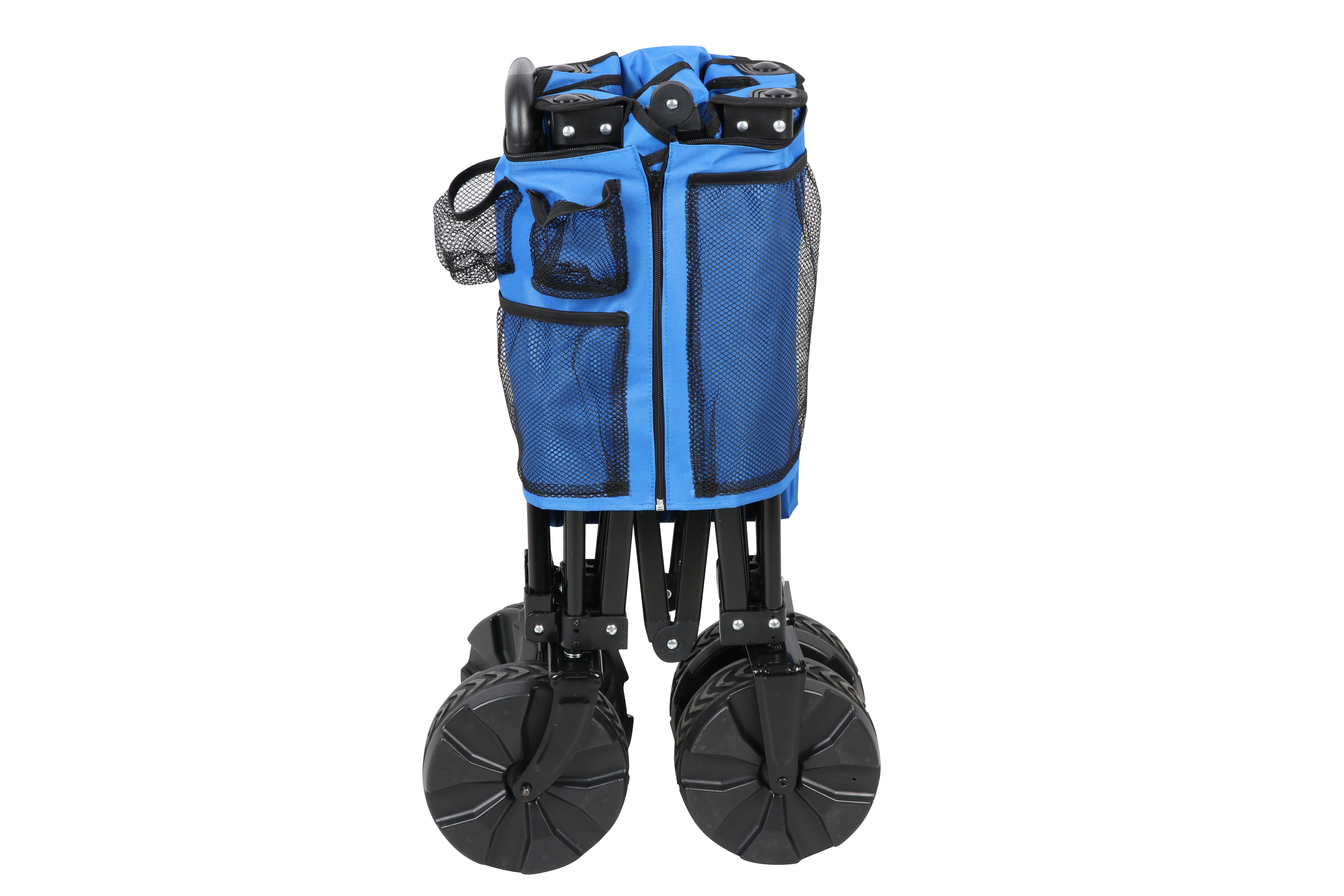 Ozark Trail Camping All-Terrain Folding Wagon with Oversized Wheels, Blue - image 3 of 11