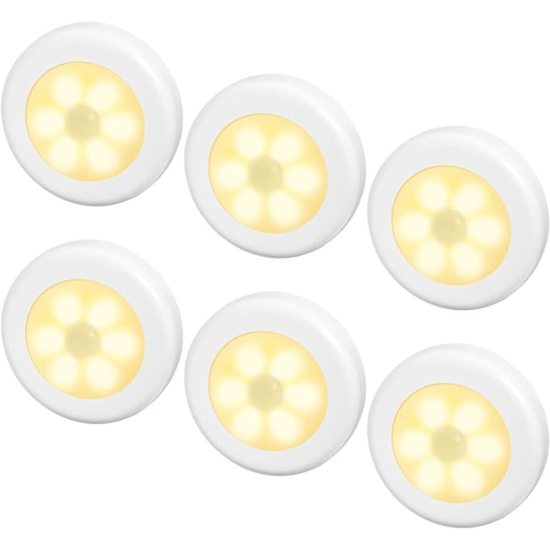 Luz Nocturna con Detector de Movimiento, Encendido/Apagado Automático, Iluminación de Armario, Luz Nocturna con Detector de Movimiento para Escaleras, Dormitorio, Cocina, Habitación Infantil,