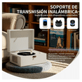 thumbnail image 4 of Reproductor De Cd De Cuero Recargable Con Altavoces Blanco, 4 of 5