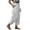 White, variant on Womens Cotton Linen Harem Pants Elastic Waist Baggy Pant Drawstring Balloon Trouser Loose Comfy Beach Pants with Pockets White S