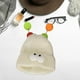 thumbnail image 1 of Gorro Tejido Pequeño Monstruo con Ojos de Dibujos Animados Salvador Gorro de Invierno para Mujer Beige Blanco, 1 of 10